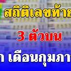 สถิติหวยสามตัวบน